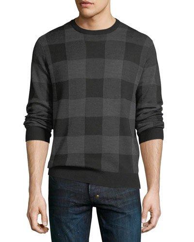 Two-tone Plaid Wool-blend