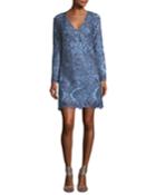 Camisa Bell-sleeve Retro Lace Cocktail Dress