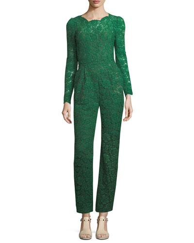 Lace-netted Jumpsuit