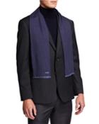 Men's Plaid Wool Fringe