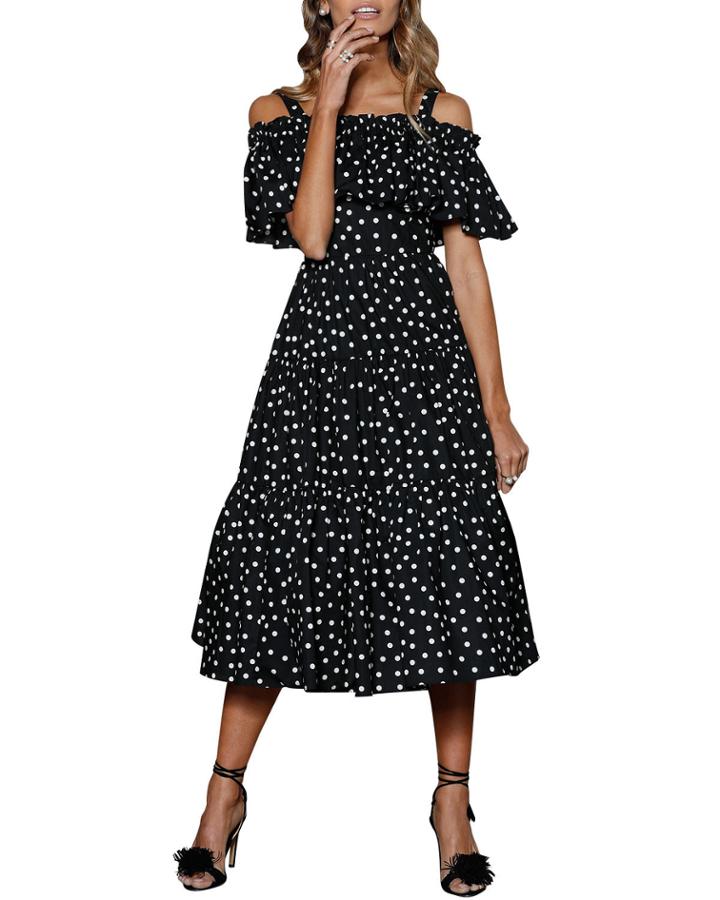 Girl Next Door Off-the-shoulder Dress