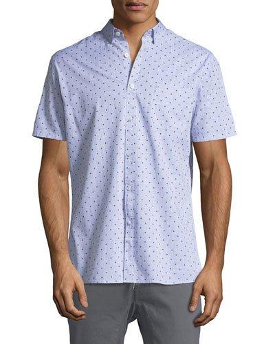 Dot-print Short-sleeve