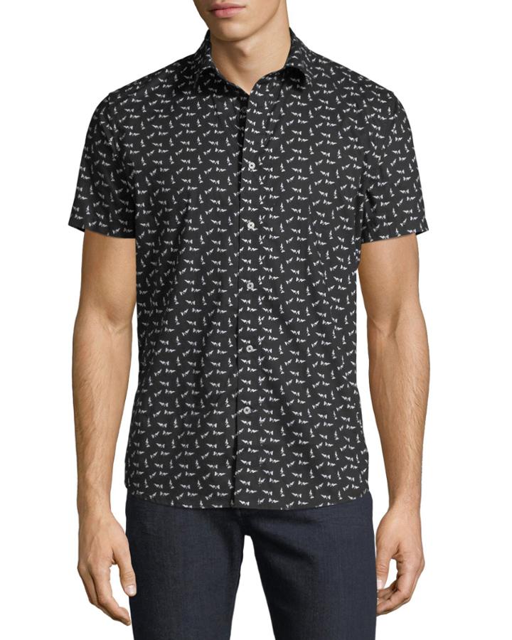 Men's Abstract-print Short-sleeve