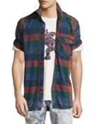 Lawn Chair Plaid Denim Shirt,
