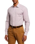 Men's Modern Fit Tattersall Check