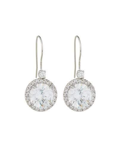Antique Cubic Zirconia Round Drop Earrings