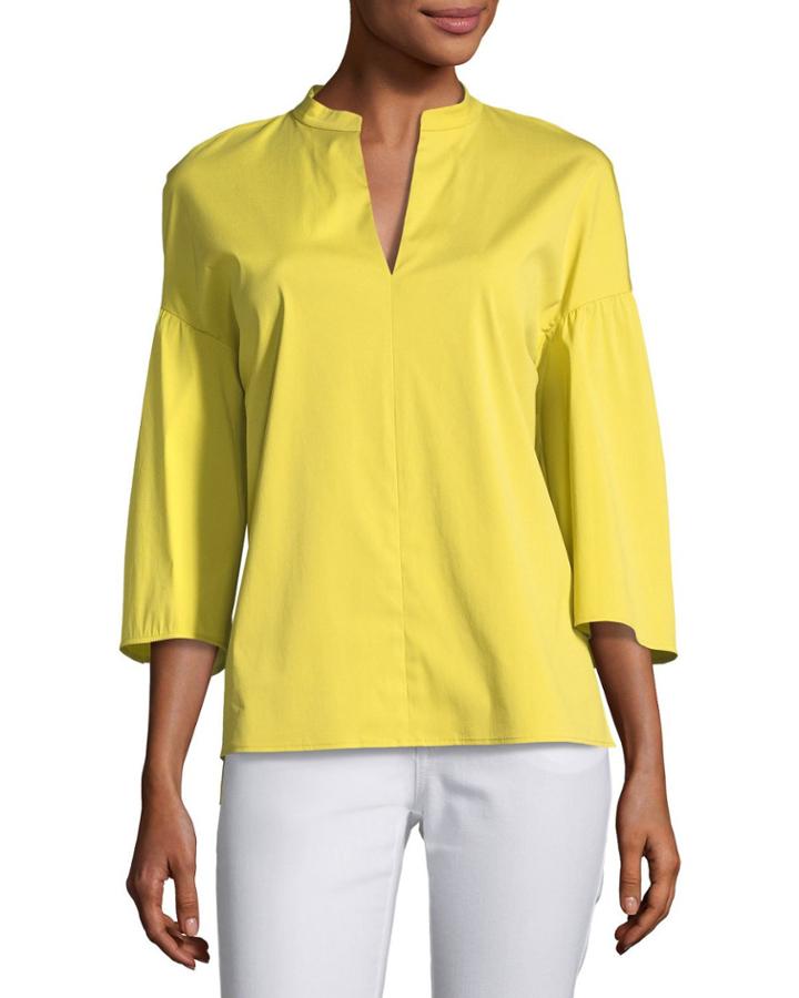 Carla Stretch-cotton Blouse