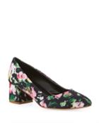 Mietta Floral Block-heel Pumps