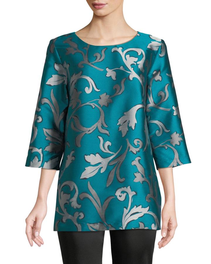 Plus Size Dare To Flair Jacquard Tunic