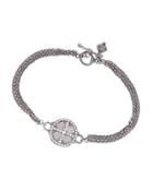 Diamond Cross Station Bracelet