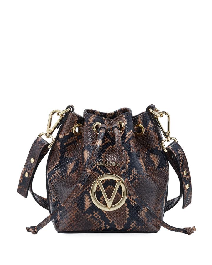 Jules Python-print Leather Bucket Bag