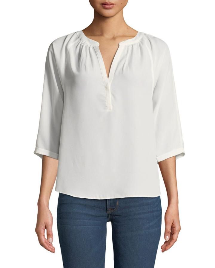 Yareli V-neck Lightweight Blouse