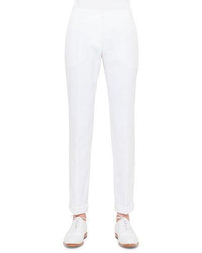 Frank Seersucker Slim-fit Pants, Calcite