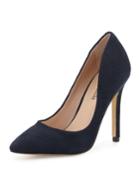 Prestige Suede Pointed-toe Pump, Burgundy