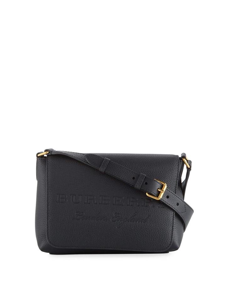 Burleigh Small Soft Leather Crossbody Bag, Black