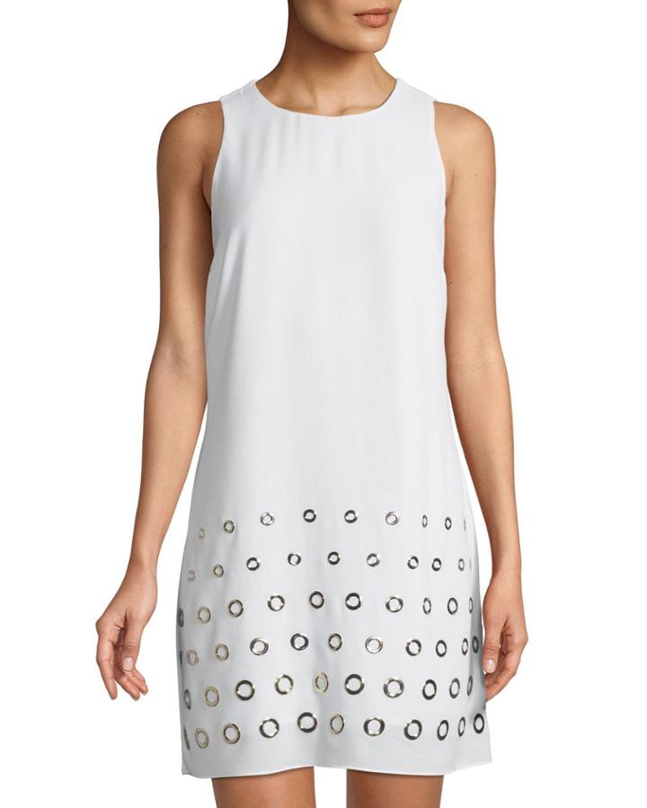 Grommet-trimmed Sleeveless