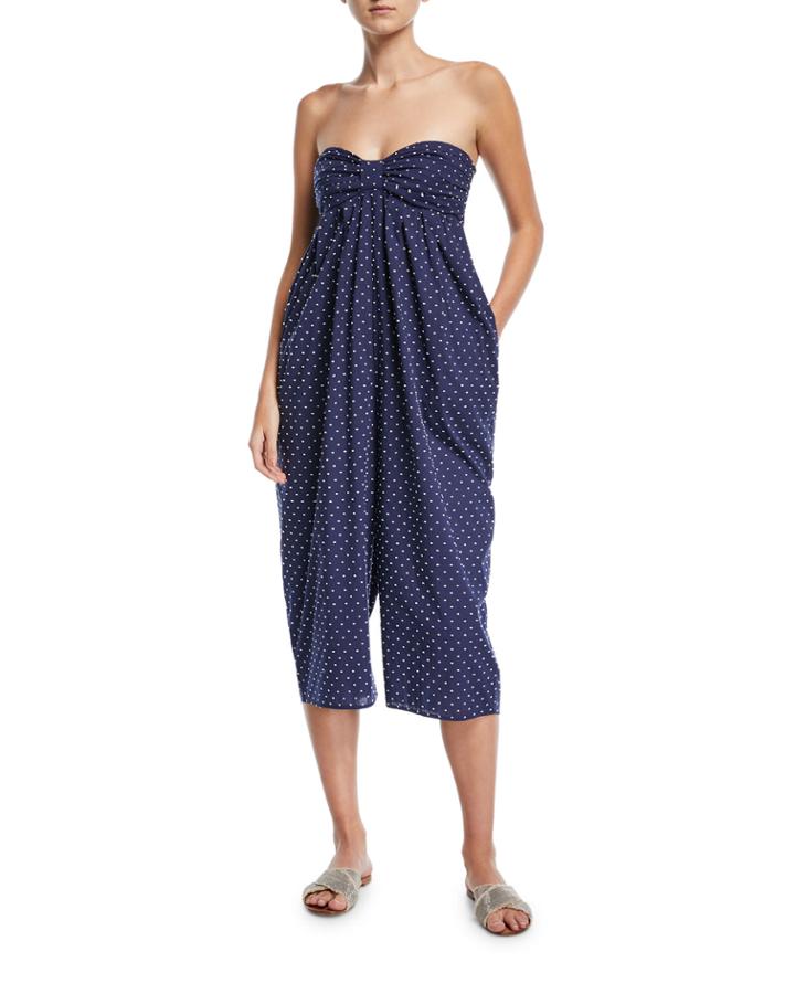 Leo Corillo Strapless Jumpsuit Coverup