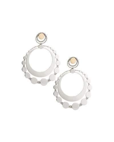 Dot Deco Large Round Drop Earrings