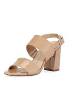 Olivia Faux-patent Slingback
