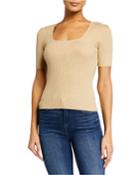 Knit Square Neck Top