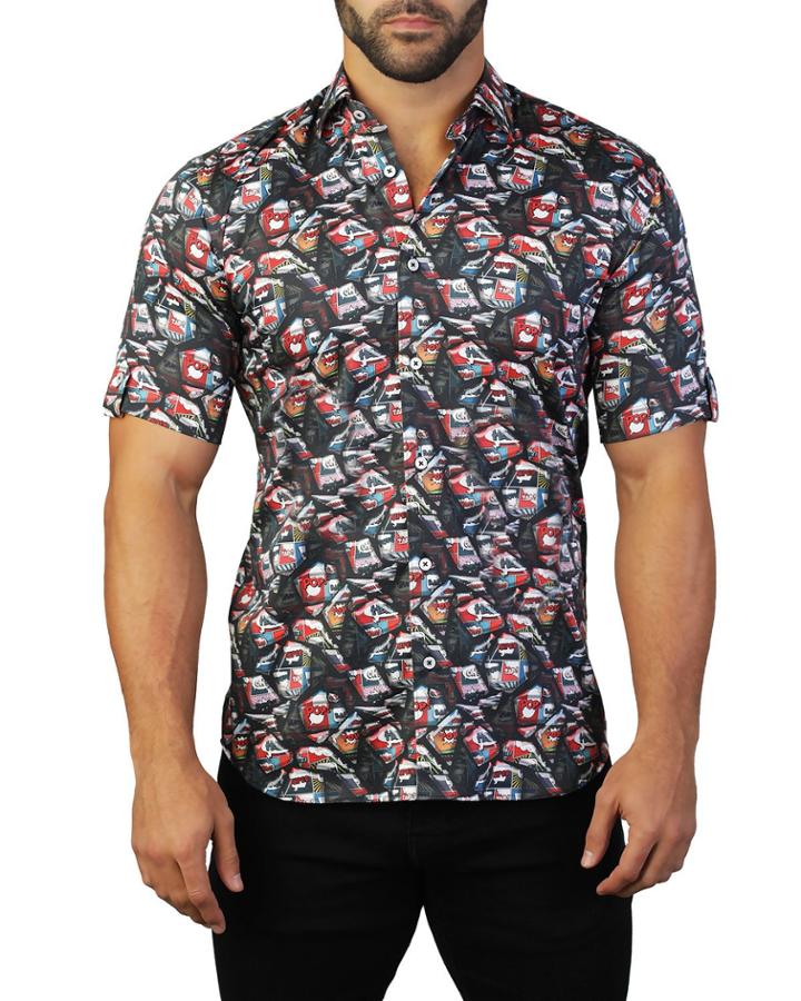 Men's Galileo Pop Black Short-sleeve