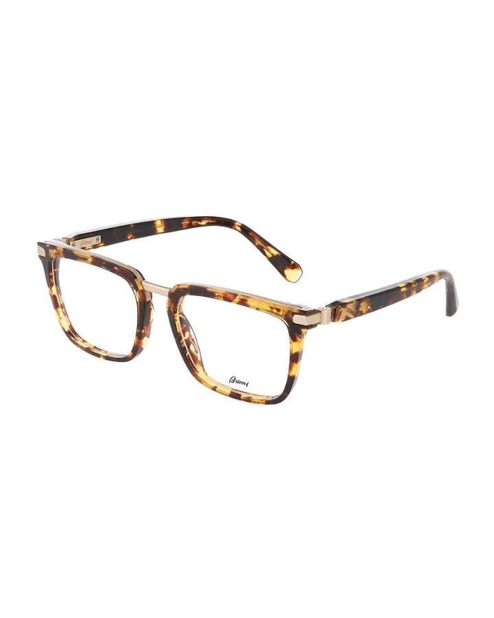 Square Havana Acetate/metal Optical Glasses