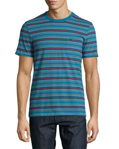 Striped Jersey Tee, Blue