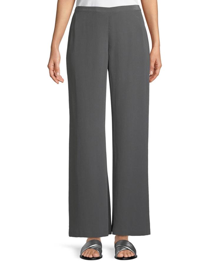 Silk Wide-leg Pants