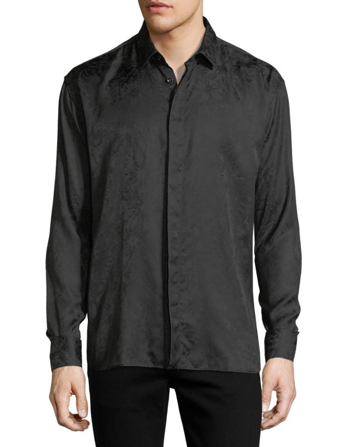 Long-sleeve Tonal Firework-print