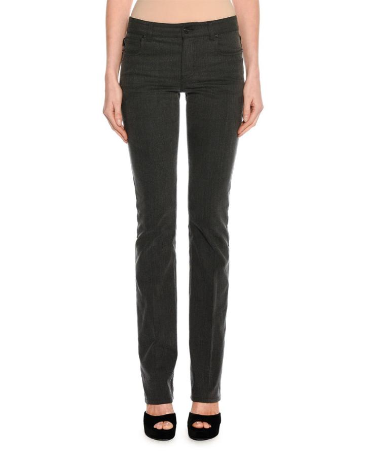 Washed Denim Boot-cut Jeans