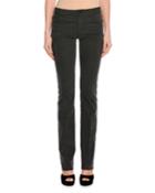 Washed Denim Boot-cut Jeans