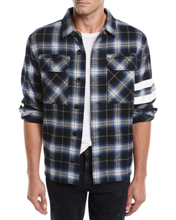 Men's Aki Japanese Stripe Overshirt