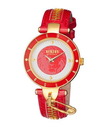 37mm Key Biscayne Ii Watch W/ Leather Zipper
