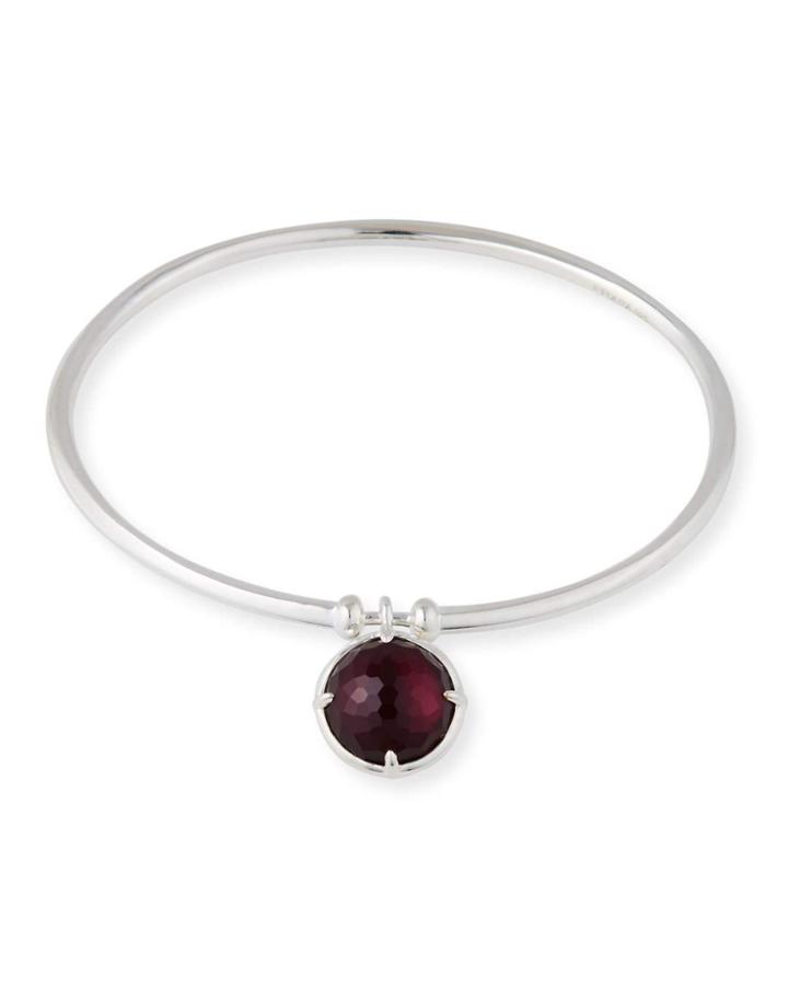 Wonderland Stone Dangle Bracelet In Grape Triplet