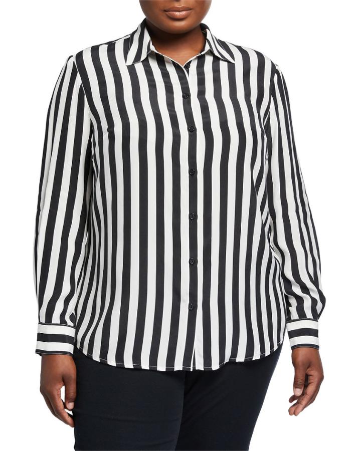 Plus Size Washed Silk