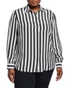 Plus Size Washed Silk