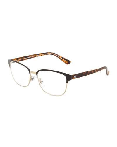 Square Semi-rimless Optical Glasses