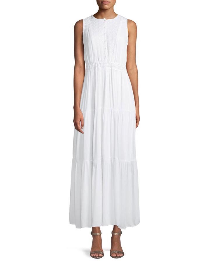 Eyelet Embroidered Tiered