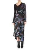 Floral Jacquard Draped