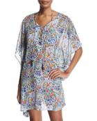 Provincial Short Caftan Coverup,