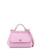 Sicily Micro Leather Crossbody Bag, Pink