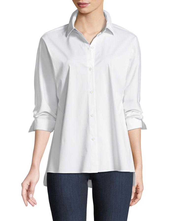 Felicity Italian Stretch-cotton Blouse