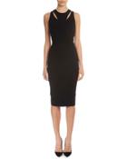 Sleeveless Sheath Dress W/cutouts
