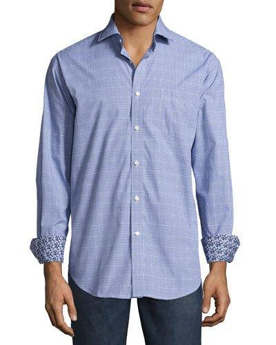 Check-print Button-front