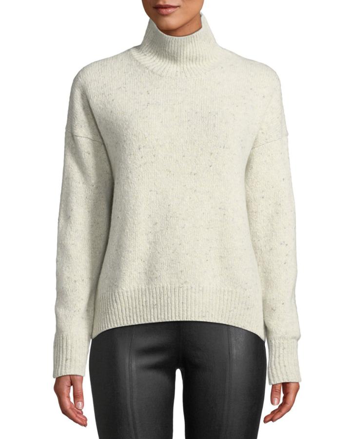 Marled Knit Alpaca-blend Turtleneck