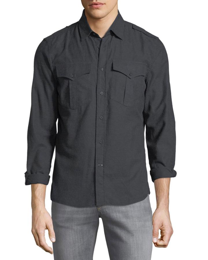 Men's Flannel Button-front