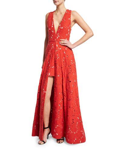 Francis Sleeveless V-neck Flared