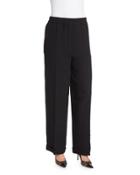 High-waist Wide-leg Pants, Nero