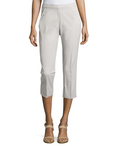 Cropped Bi-stretch Pants