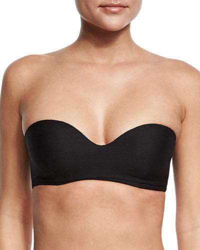 Maya Textured Solid Underwire Bandeau